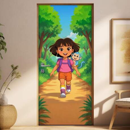 Adesivo de Porta Dora Aventureira