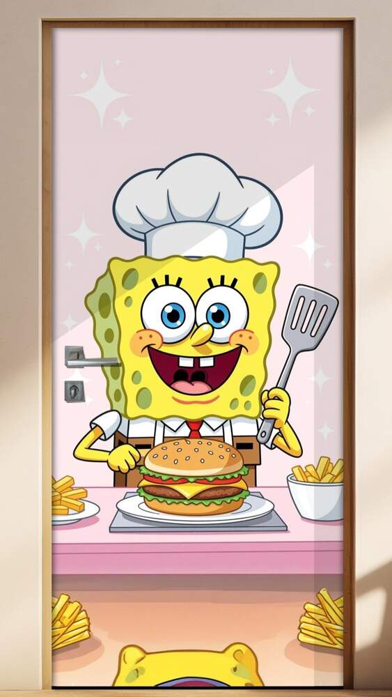 Adesivo de Porta Bob Esponja