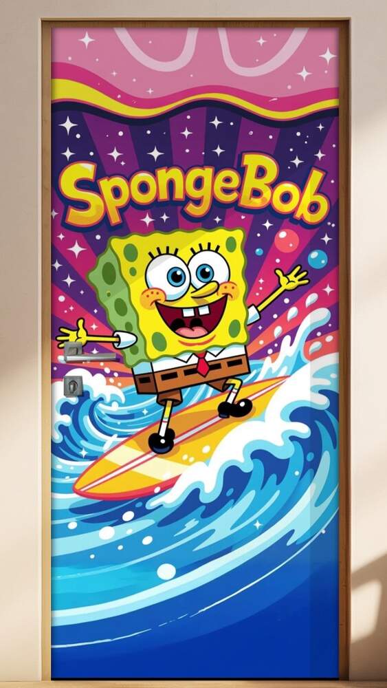 Adesivo de Porta Bob Esponja