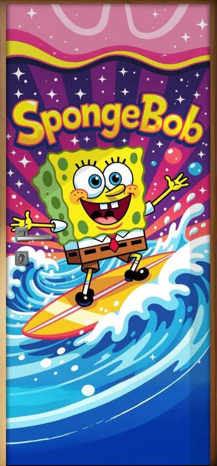 Adesivo de Porta Bob Esponja