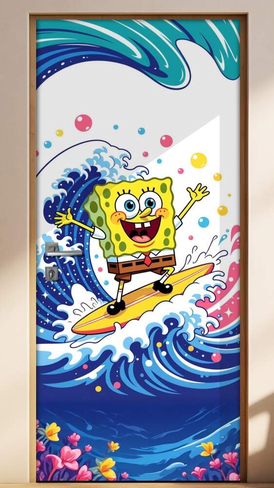 Adesivo de Porta Bob Esponja