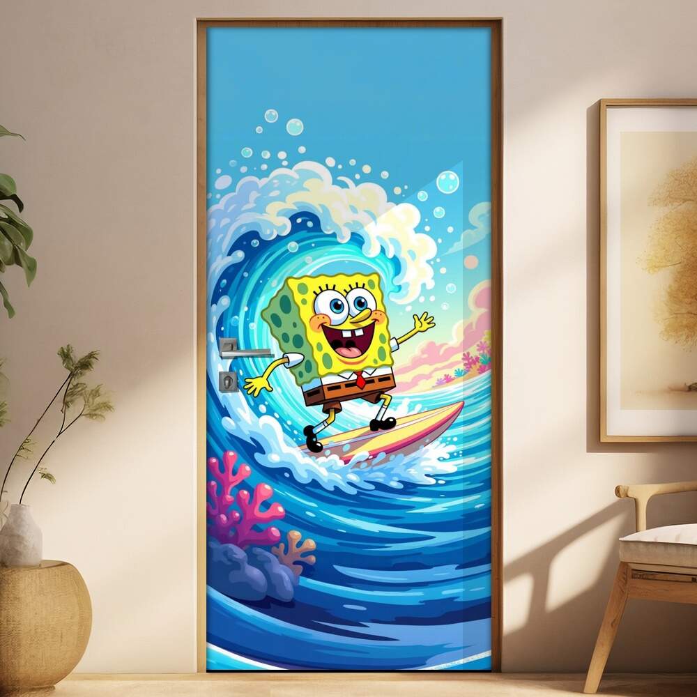Adesivo de Porta Bob Esponja