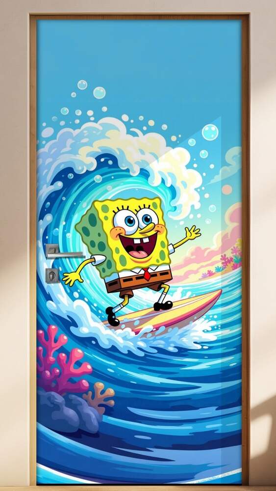 Adesivo de Porta Bob Esponja