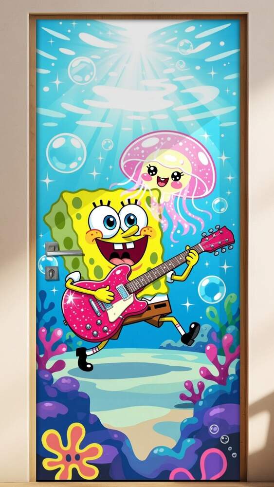 Adesivo de Porta Bob Esponja