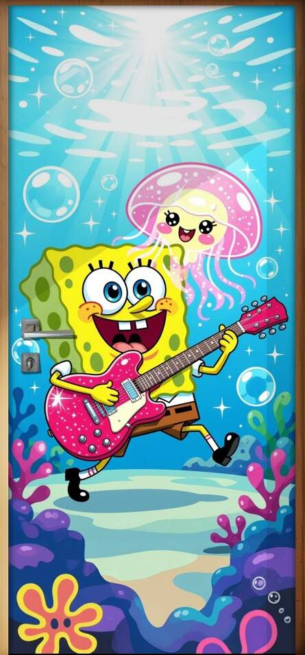 Adesivo de Porta Bob Esponja