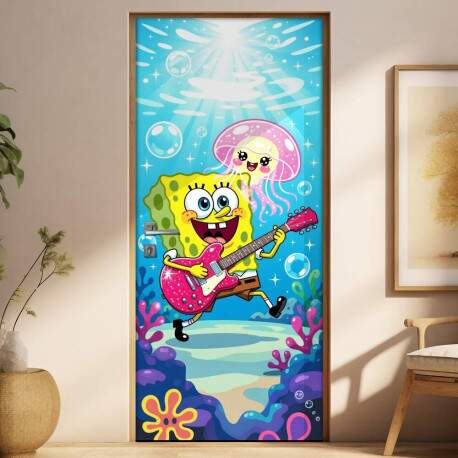 Adesivo de Porta Bob Esponja