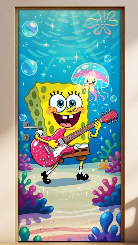 Adesivo de Porta Bob Esponja