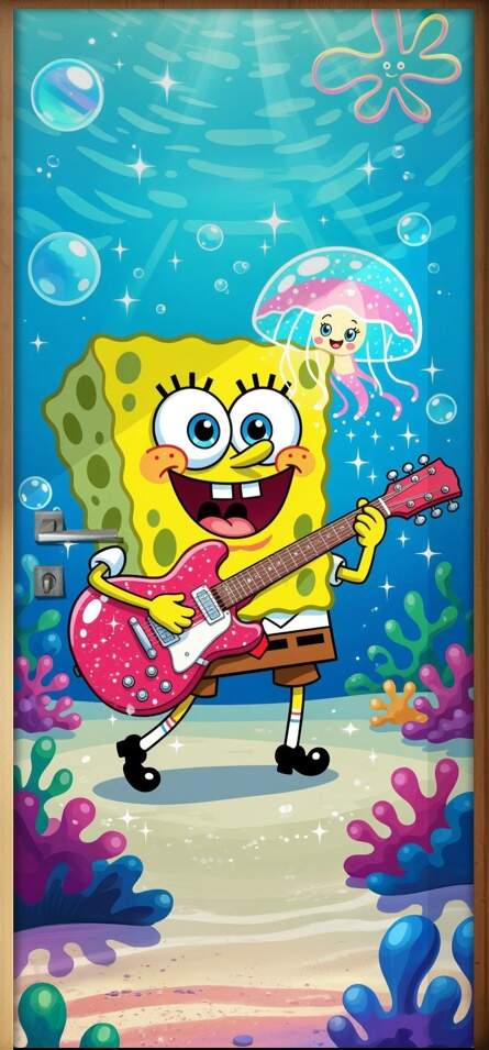 Adesivo de Porta Bob Esponja