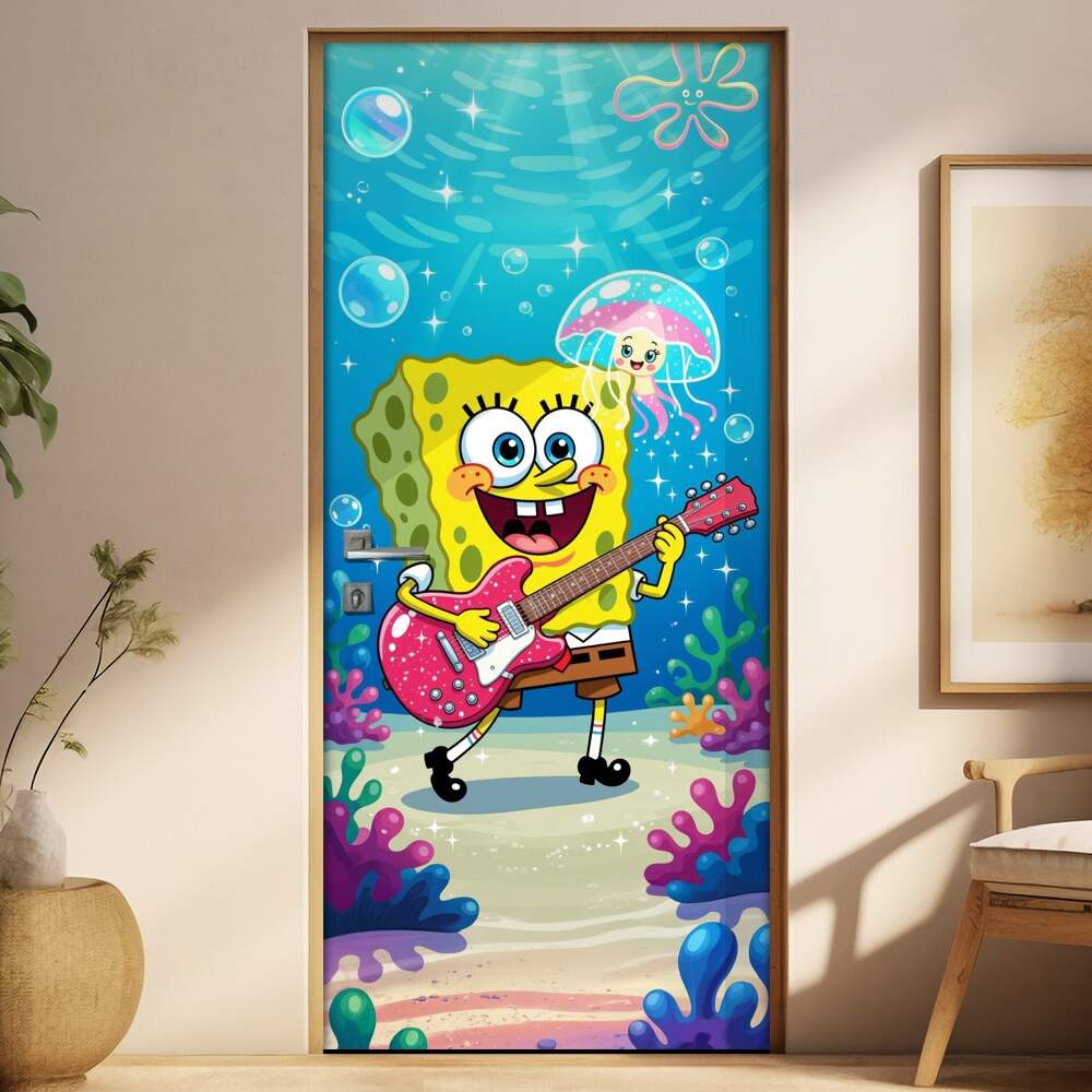 Adesivo de Porta Bob Esponja