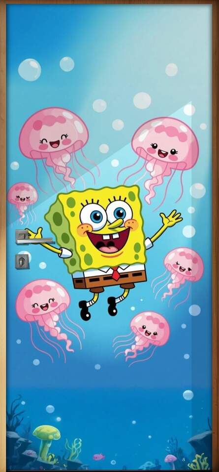 Adesivo de Porta Bob Esponja