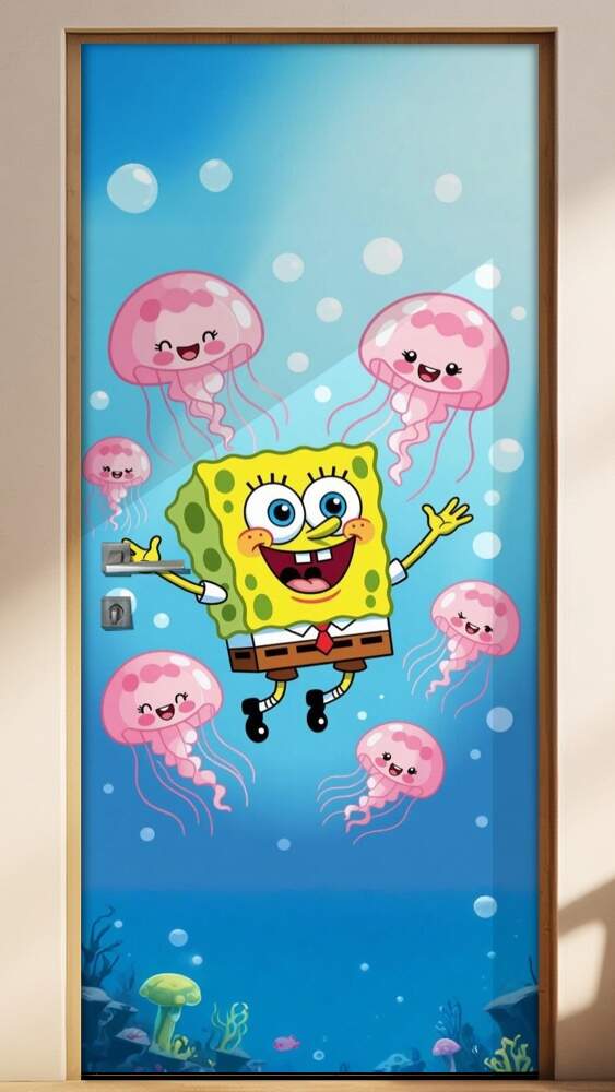 Adesivo de Porta Bob Esponja