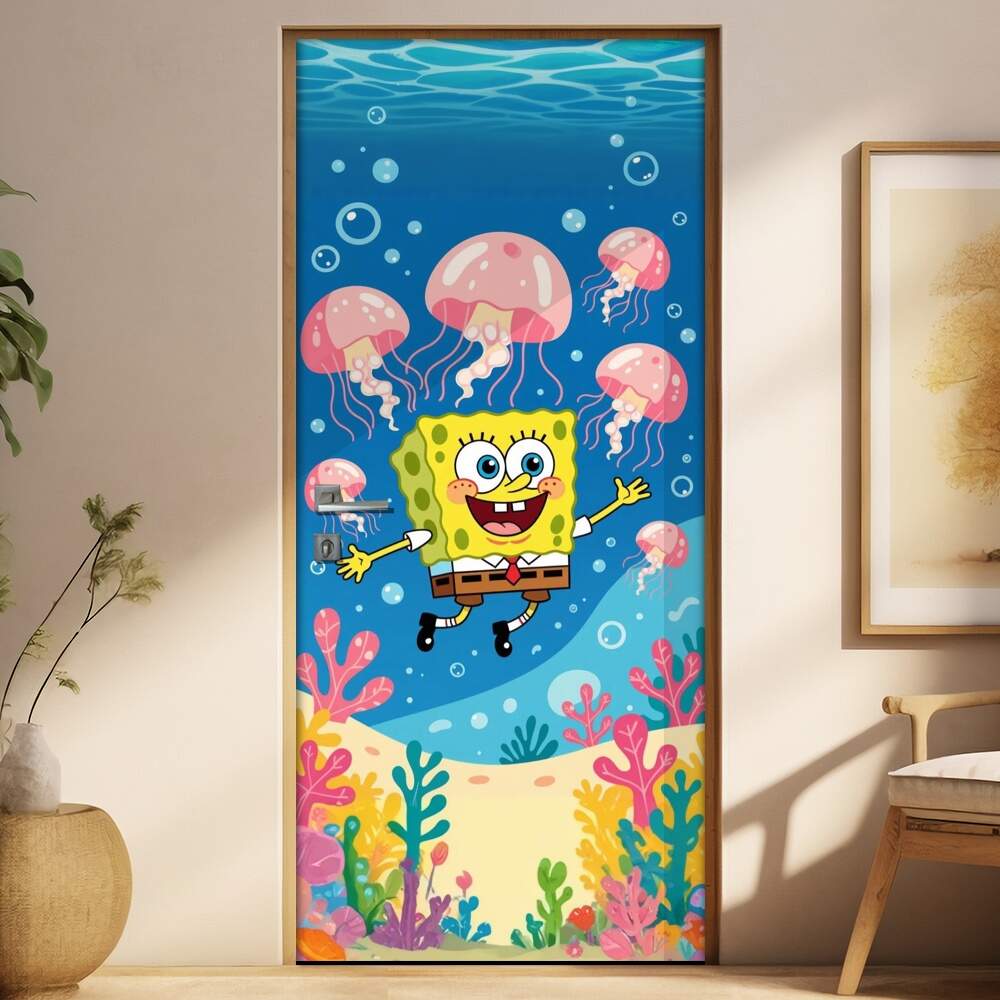 Adesivo de Porta Bob Esponja