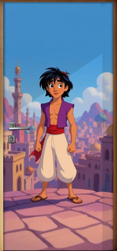 Adesivo de Porta Aladdin