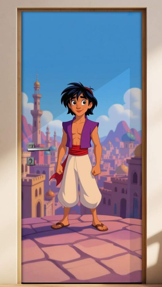 Adesivo de Porta Aladdin