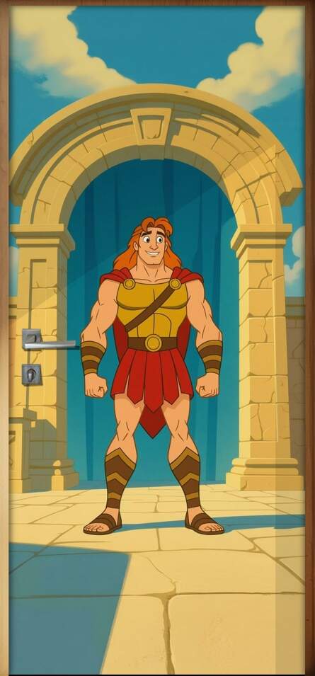 Adesivo de Porta H�rcules