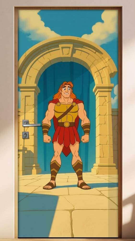 Adesivo de Porta H�rcules