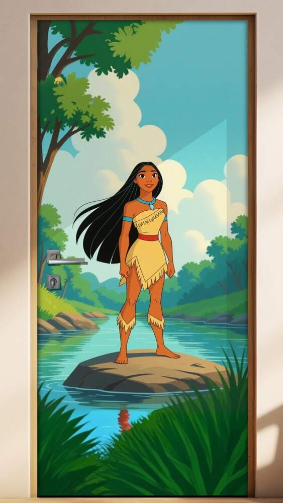 Adesivo de Porta Pocahontas