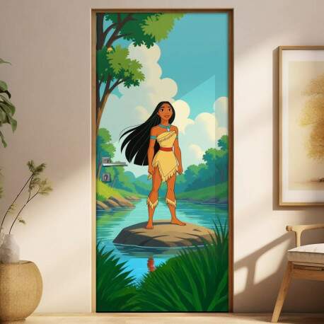 Adesivo de Porta Pocahontas