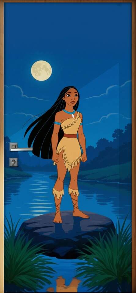 Adesivo de Porta Pocahontas