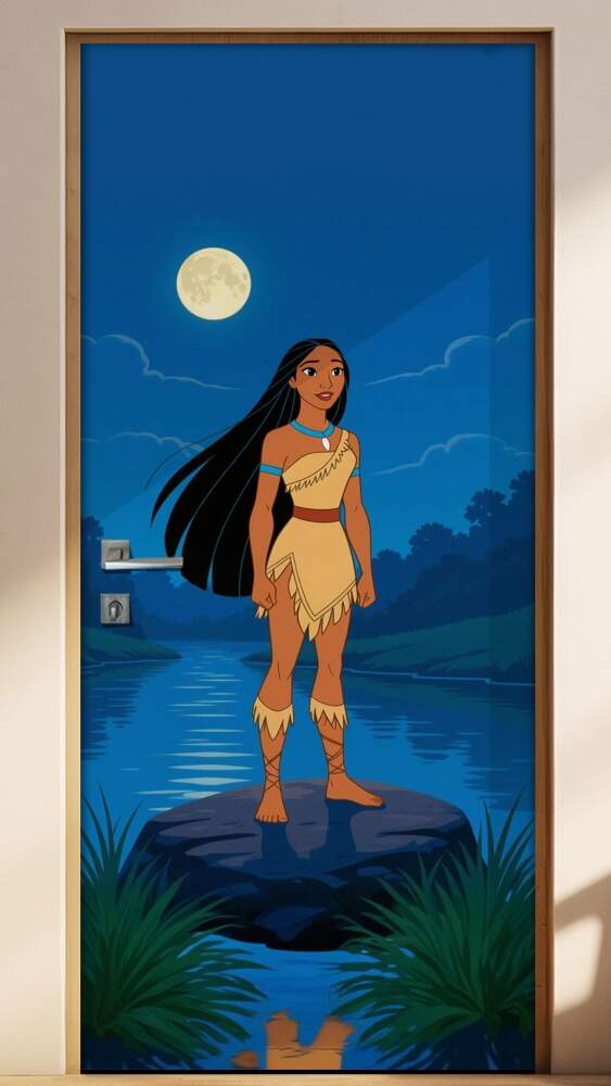 Adesivo de Porta Pocahontas