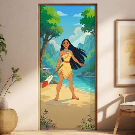 Adesivo de Porta Pocahontas