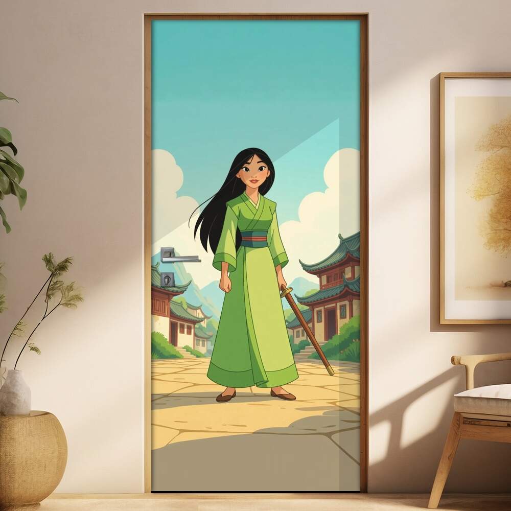 Adesivo de Porta Mulan