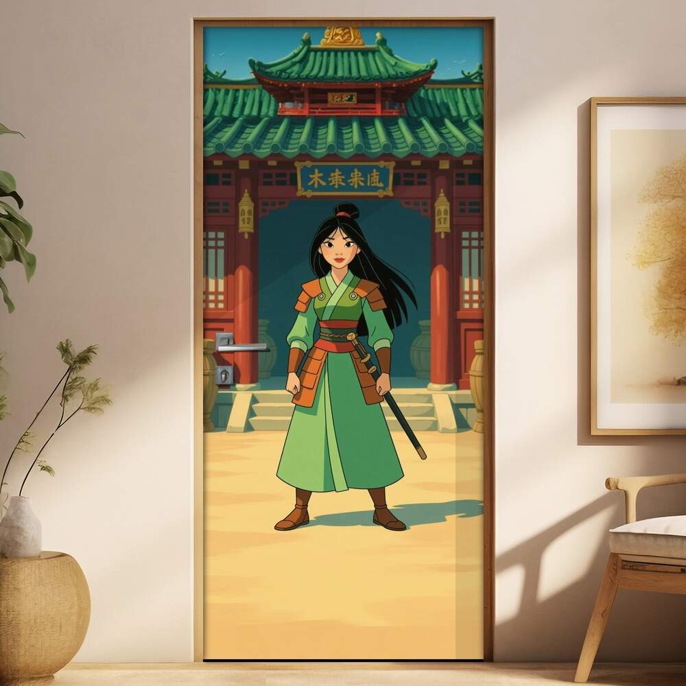 Adesivo de Porta Mulan