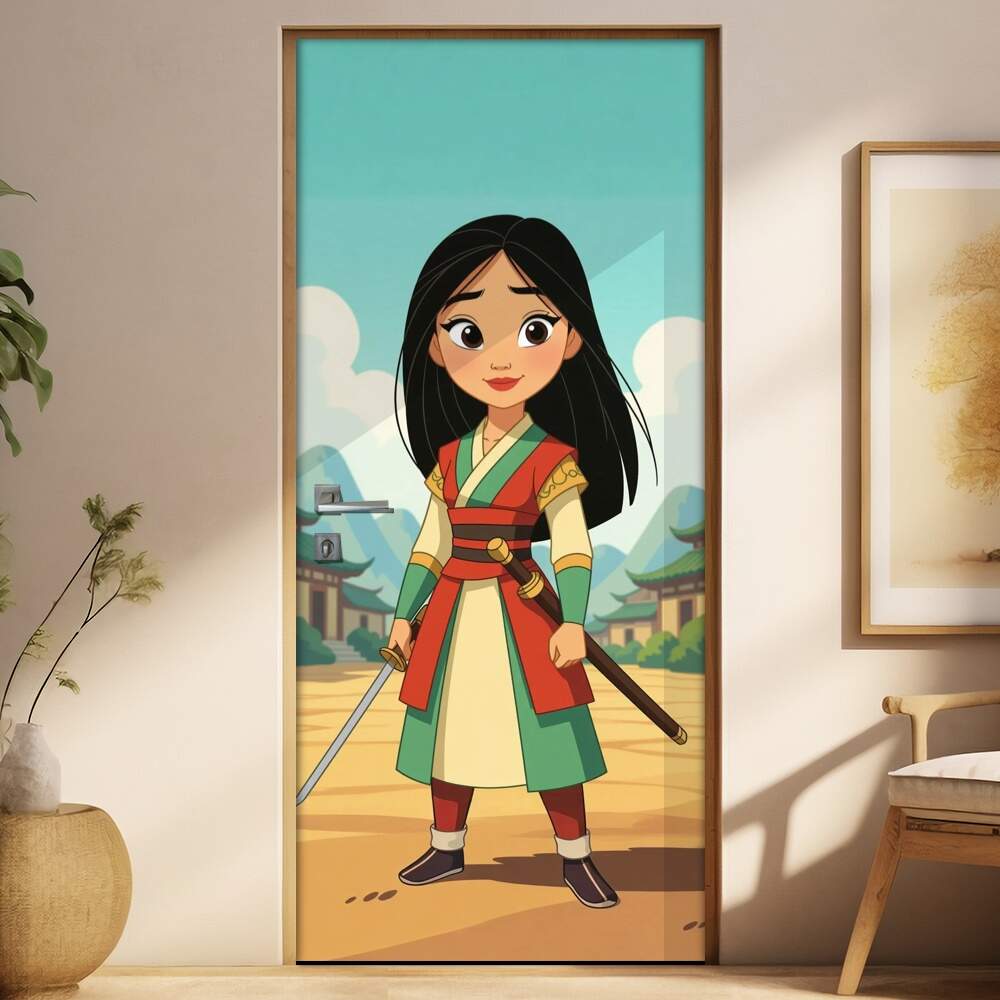 Adesivo de Porta Mulan