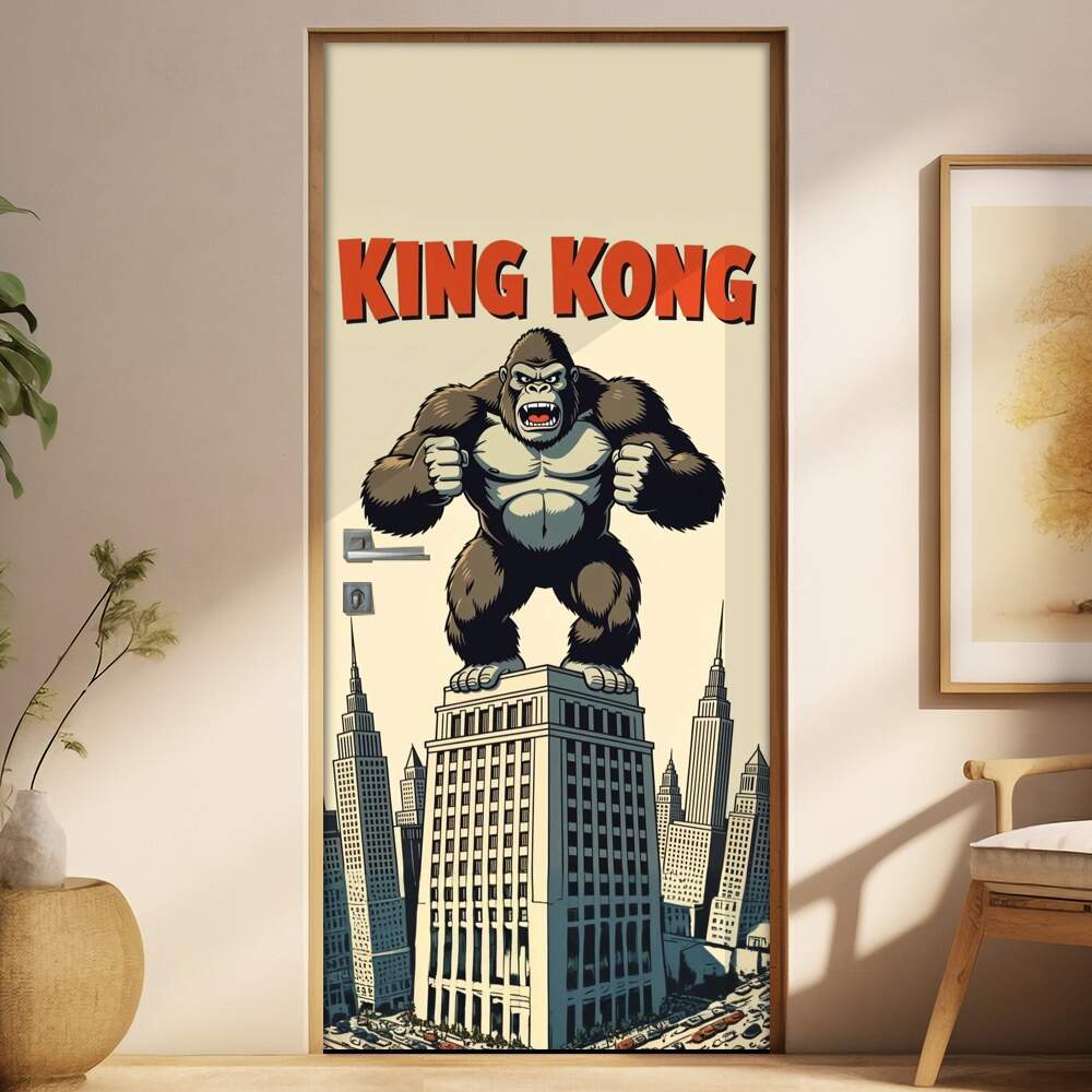 Adesivo de Porta King Kong