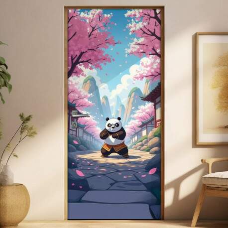 Adesivo de Porta Kung Fu Panda
