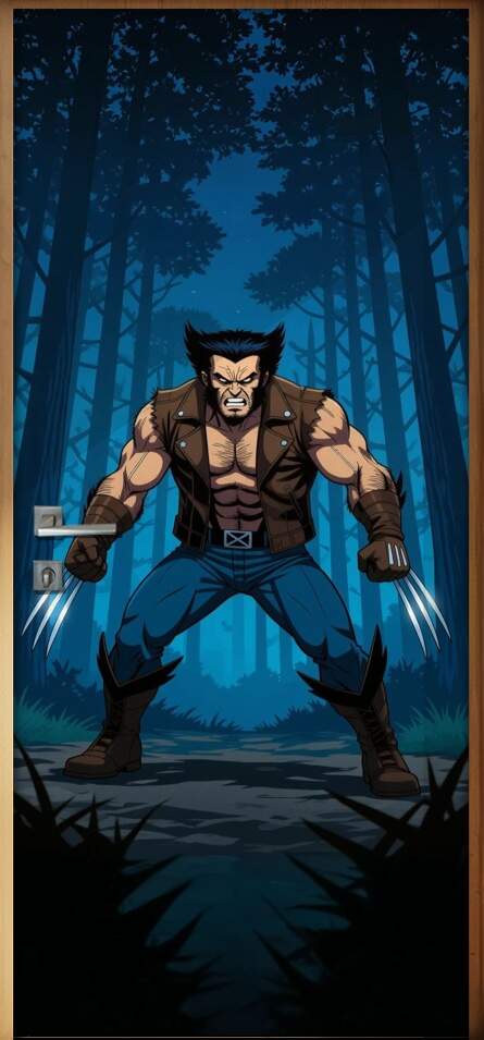 Adesivo de Porta Wolverine