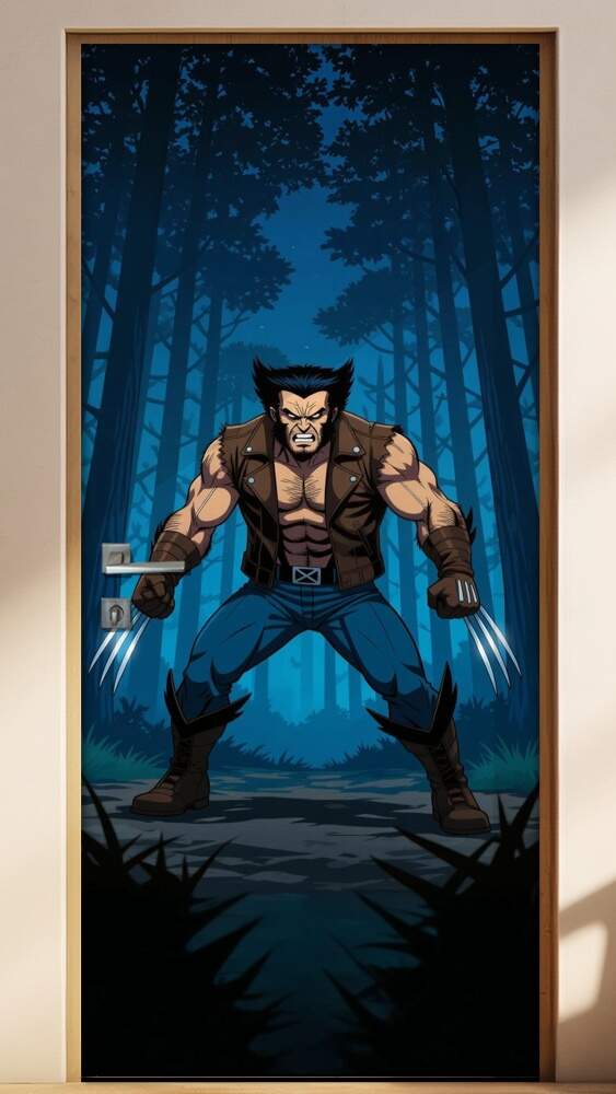 Adesivo de Porta Wolverine