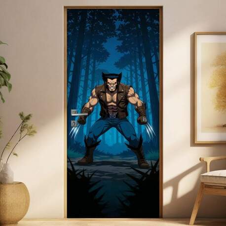 Adesivo de Porta Wolverine