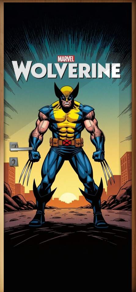 Adesivo de Porta Wolverine