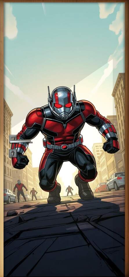 Adesivo de Porta Homem Formiga