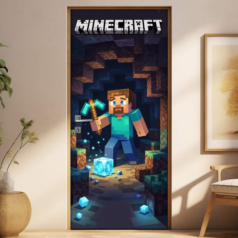 Adesivo de Porta Minecraft
