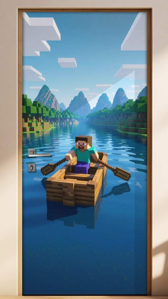 Adesivo de Porta Minecraft