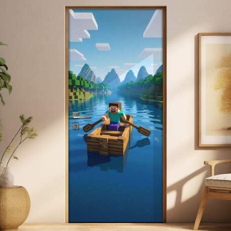 Adesivo de Porta Minecraft