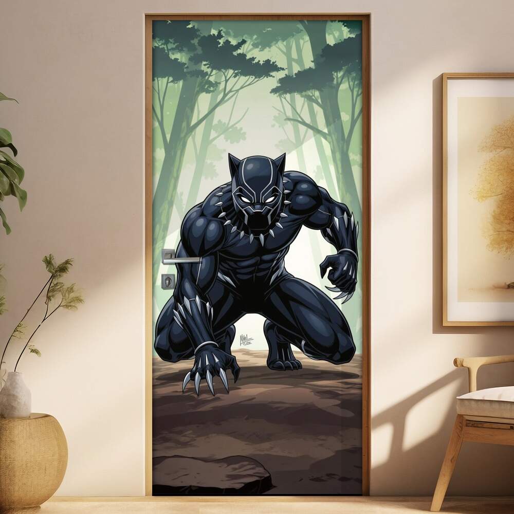 Adesivo de Porta Pantera Negra
