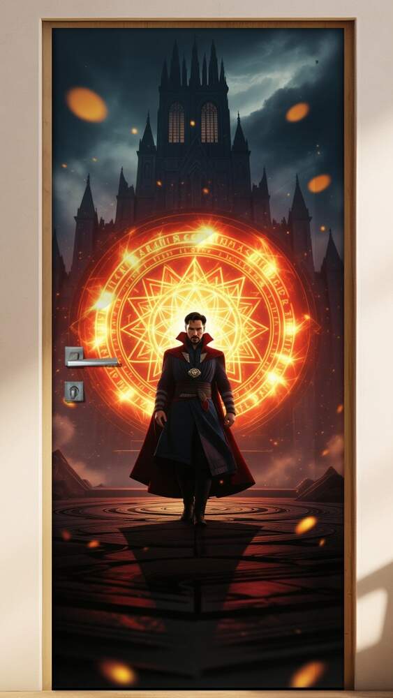 Adesivo de Porta Doutor Estranho