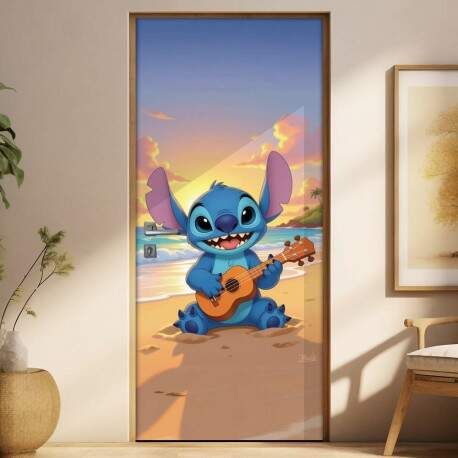 Adesivo de Porta Lilo & Stitch
