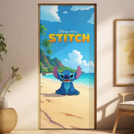 Adesivo de Porta Lilo & Stitch