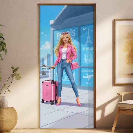 Adesivo de Porta Barbie