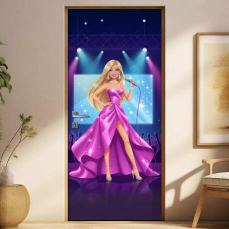 Adesivo de Porta Barbie