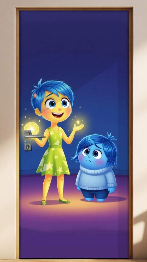 Adesivo de Porta Divertida Mente