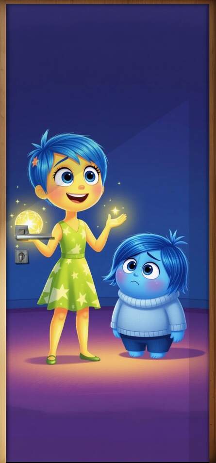 Adesivo de Porta Divertida Mente