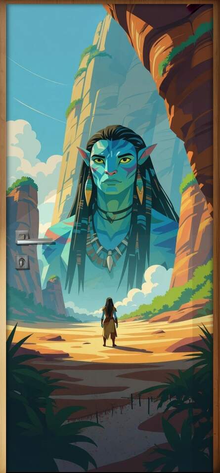 Adesivo de Porta Avatar