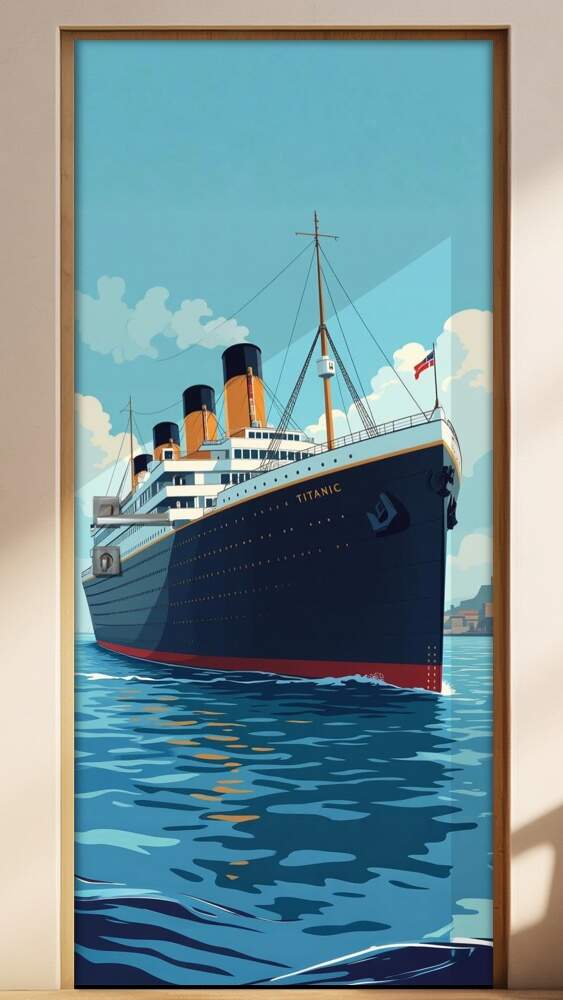 Adesivo de Porta Titanic