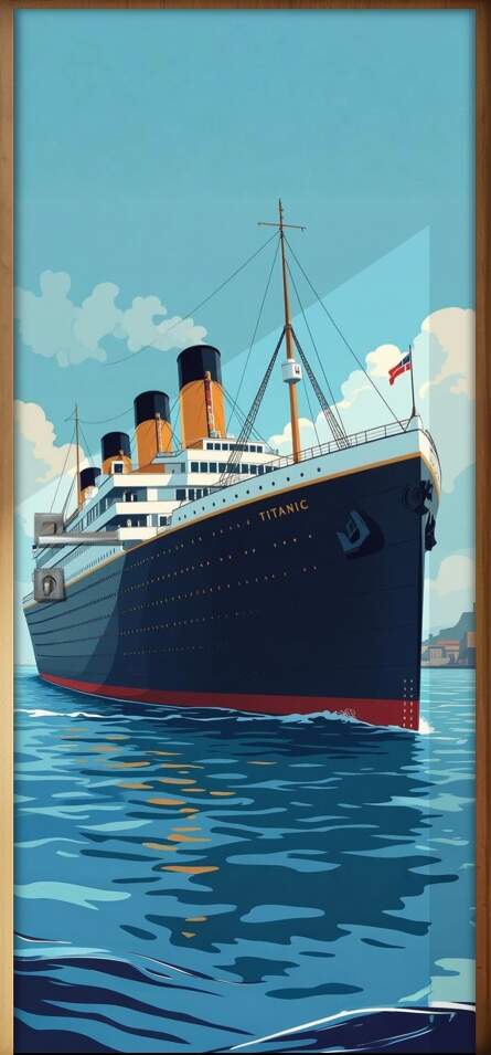 Adesivo de Porta Titanic