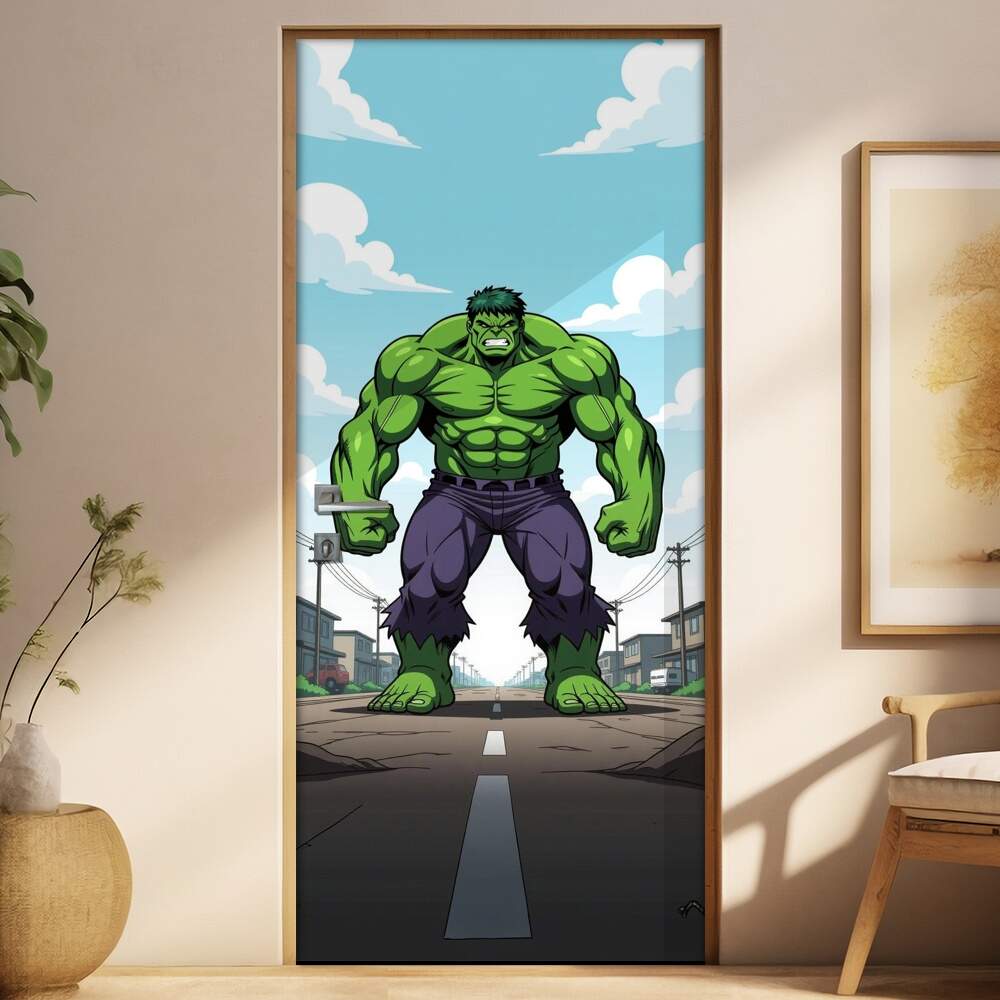 Adesivo de Porta Hulk